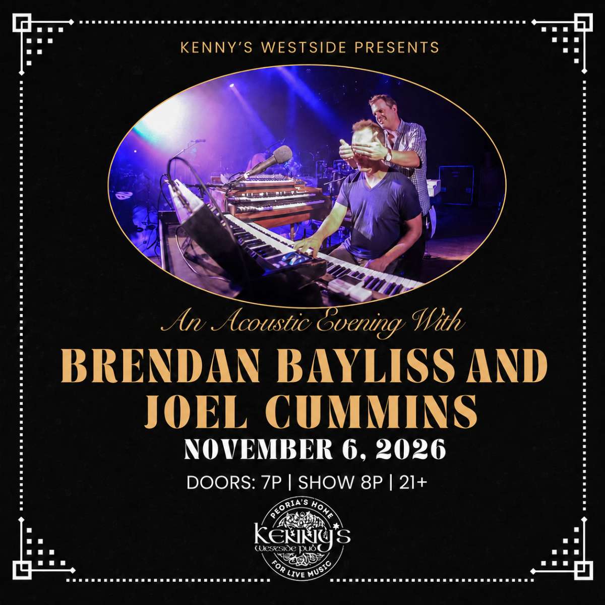 An acoustic evening with Joel Cummins and Brendan Bayliss
